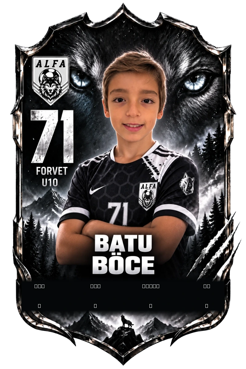 Batu BÖCE oyuncu kartı